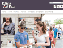 Tablet Screenshot of edinaartfair.com